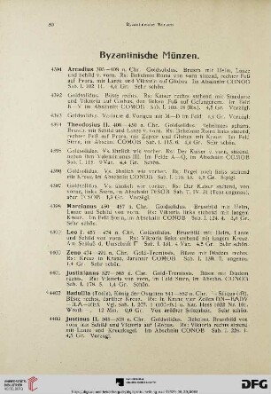 Byzantinische Münzen (Nr. 4391-4427)