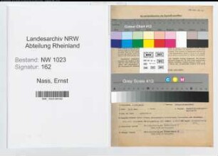 Entnazifizierung Ernst Nass , geb. 04.12.1897 (Polizeibeamter)