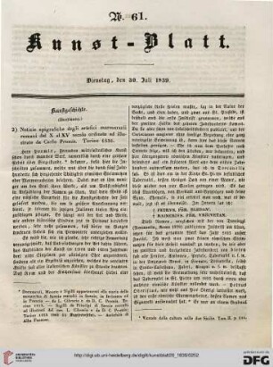 Nr. 61 - 70 (30. Juli 1839 - 29. August 1839)