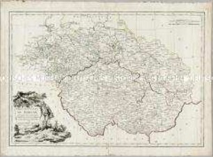 Carte des Etats de Boheme en général