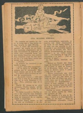 Una ocasión perdida