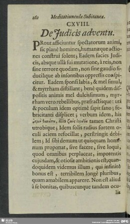 CXVIII. De Judicis adventu
