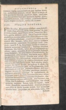 XLIII. Publius Fontana.