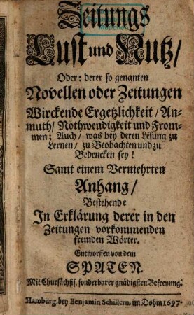 Zeitungslust und Nutz