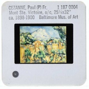 Cézanne, Mont Sainte-Victoire (Serie),Cézanne, Mont Sainte-Victoire vom Bibémus Steinbruch gesehen