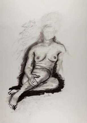 Ohne Titel (Akt sitzend)