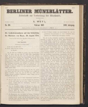 No. 198. Februar 1897