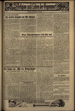 Dritte Ausgabe vom Samstag, den 23. Mai 1936.