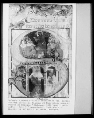 Choralbuch  von Nicolo di Giacomo di Nascimbene genannt Nicolo da Bologna — Buchseite - fol. ?