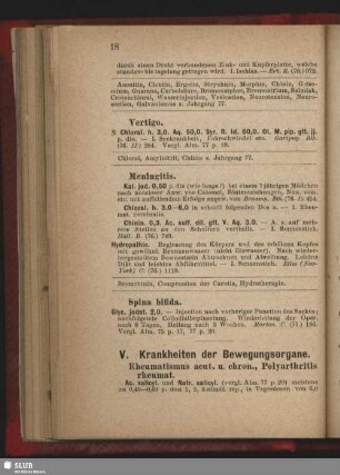 V. Krankheiten der Bewegungsorgane
