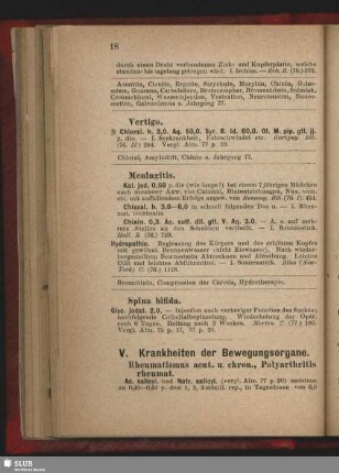 V. Krankheiten der Bewegungsorgane