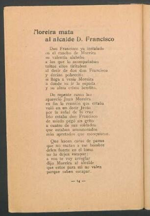 Moreira mata al alcalde D. Francisco