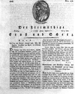 Nro. 136, Dienstag den 9. July