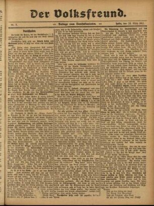 Ausgabe vom Sonntag, den 28. März 1915.