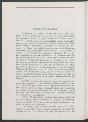 Noticias literarias