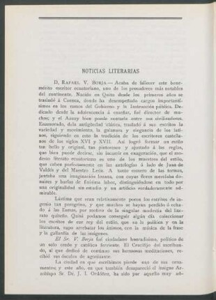 Noticias literarias