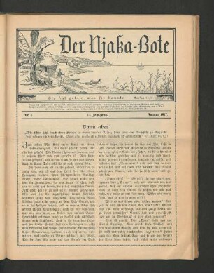 Nr. 1. 13. Jahrgang. Januar 1917