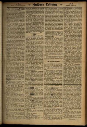 Zweite Ausgabe vom Samstag, den 15. Februar 1913.