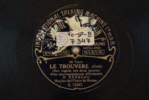 Le trouvere : (Son regard, son doux sourire) / (Verdi)