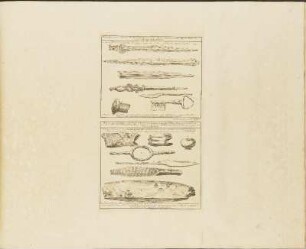 Kupferstich: Delineatio Antiquitatum et Monumentorum quae effoßa humo nuper reperta Sunt ... / Delineatio Antiquitatum repertarum in Smolandiae panecia ac praedio ASA, ...