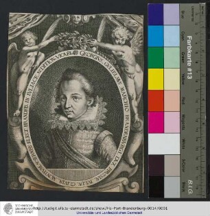 Georgivs Gvlielmvs Marchio Brandenbvrgi, Dvx Prvssiæ, Ivliæ, Cliviæ, Montivm, & Serniss. Elect. Brandeb. In Ivliace. & e., Ditione Vicarivs