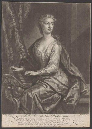 Porträt Anastasia Robinson, später Gräfin von Peterborough (1698-1755)