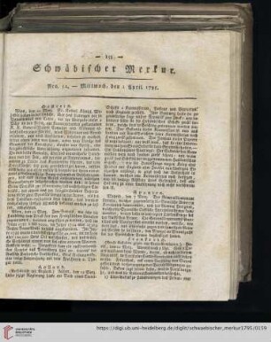 April (Nro. 52 - Nro. 68)