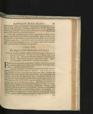 Cap. XIII. De lingua veteri & hodierna Gothica.