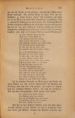 Hans Sachs : ein Gedenkblatt zu seinem vierhundertjährigen Geburtstage (5. Nov. 1894)