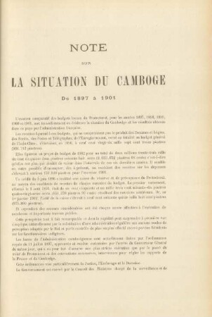 Note sur la situation du Camboge