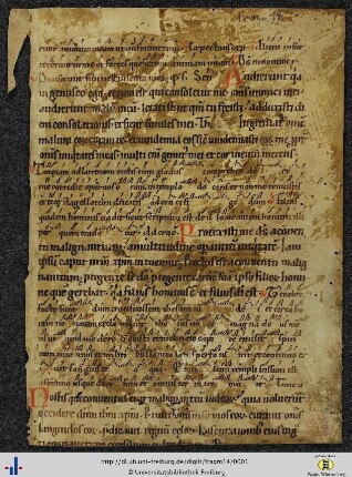 Fragment aus Antiphonarium
