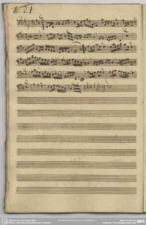 24. Binder, Christlieb Siegmund, Instrumentalstücke, D-Dur 