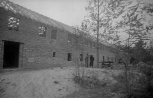 Eröffnung der Friedrich-Wolf-Oberschule in Boock / Kreis Uecker-Randow (Mecklenburg) : Außenansicht des Rohbaus