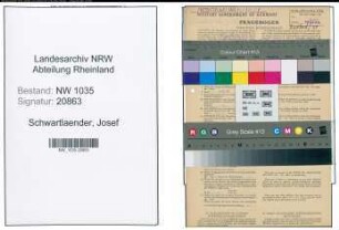 Entnazifizierung Josef Schwartlaender , geb. 12.03.1906 (Schlosser)
