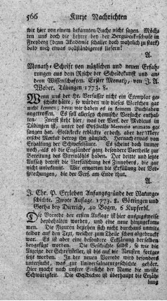Anfangsgründe der Naturgeschichte. 2.verb.Aufl.