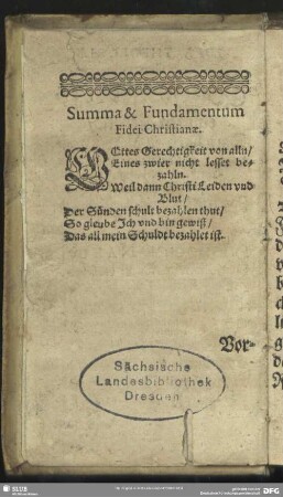 Summa & Fundamentum