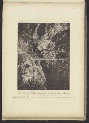 Steg über die Höllenthalschlucht im bayrischen Oberland.