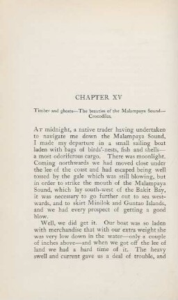 Chapter XV. Timber and ghosts. - ...