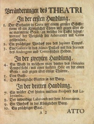 Veränderungen des Theatri