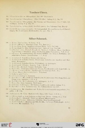 Silber-Schmuck (Nr. 896-900)
