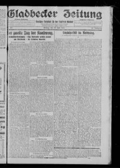 Gladbecker Zeitung. 1898-1933