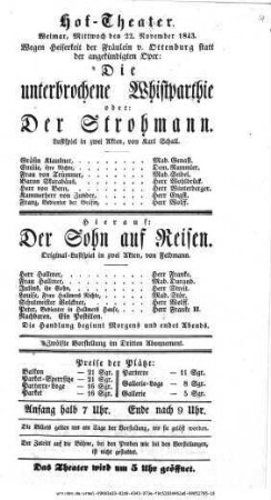 Die unterbrochene Whistparthie oder: Der Strohmann