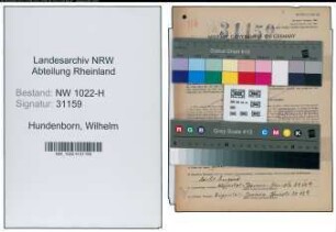 Entnazifizierung Wilhelm Hundenborn , geb. 03.11.1907 (Maurerpolier)