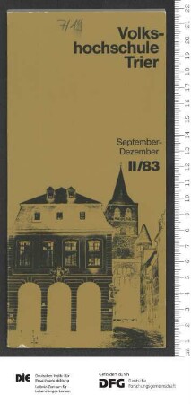 Programm 2. Semester 1983