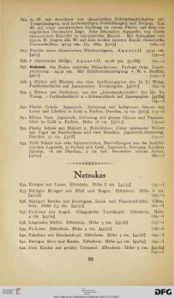 Netsukes (Nr. 834-861)