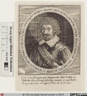 Bildnis Carl Bonaventura Graf von Bucquoi (Bucquoy), Herr von Longueval
