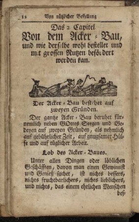 2. Von dem Acker-Bau ...