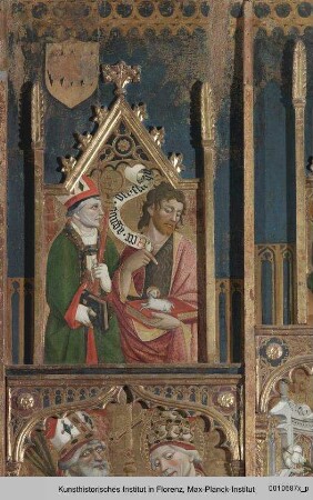 Polytptychon mit dem Heiligen Dominikus, den Kirchenvätern, Madonna mit Kind und vier Heiligen
