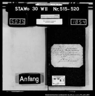 Zivilstandsregister Mariental mit Barmke (Kanton Weferlingen)