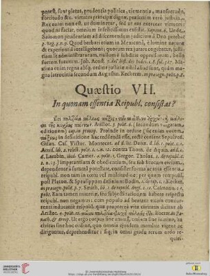 Quaestio VII